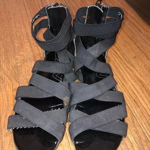 DKNY black strappy Sandals